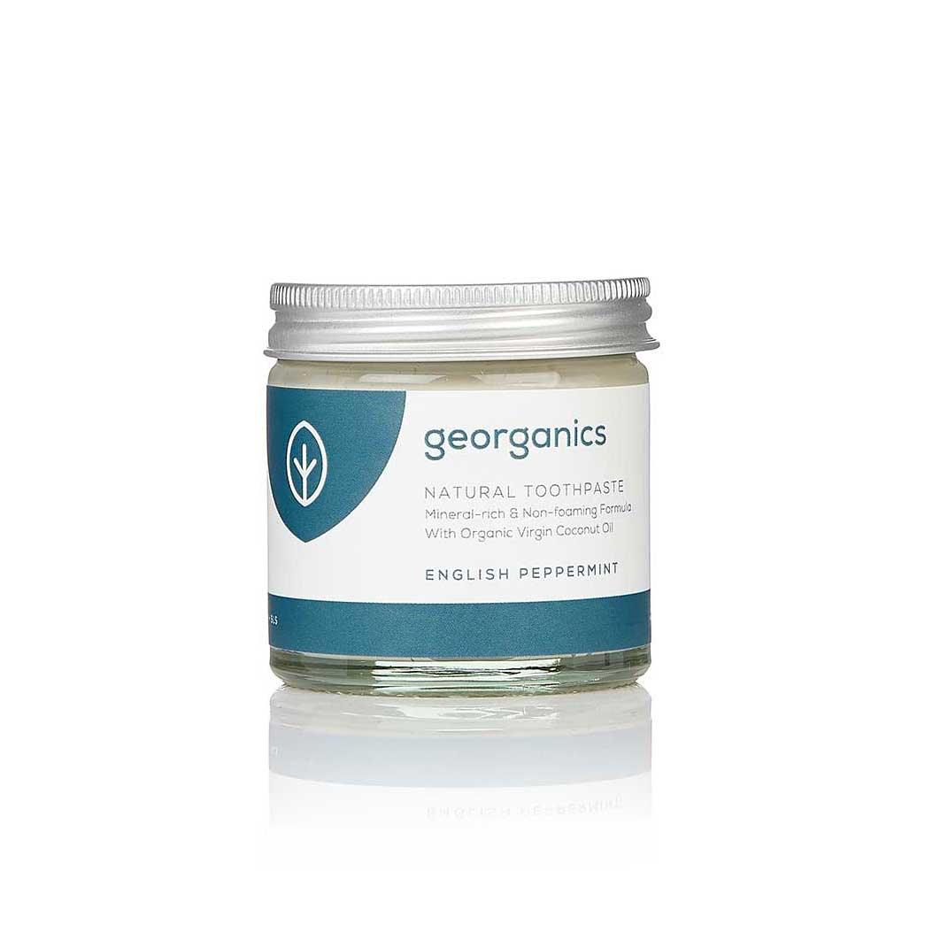 georganics natural toothpaste english peppermint 60ml