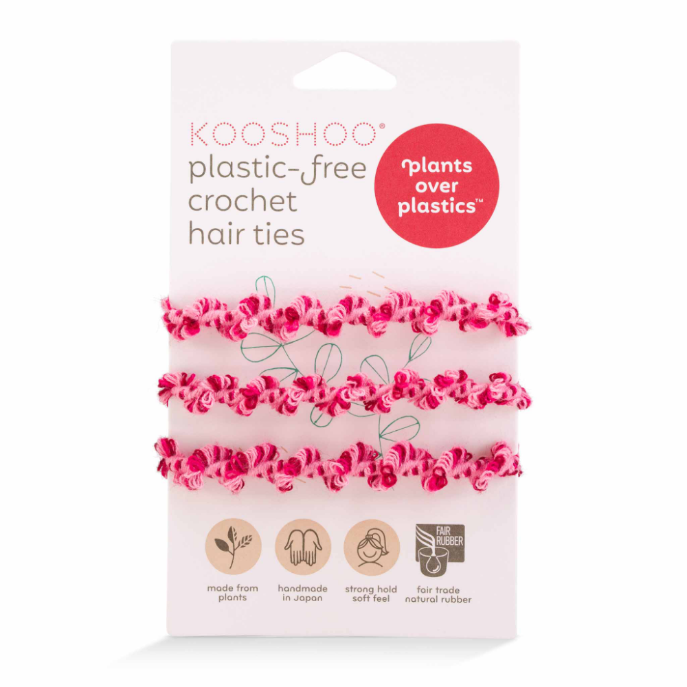 Kooshoo - Plastic-free Crochet Hair Ties - Hot Jam