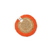 Seagrass & Jute Coaster - Orange