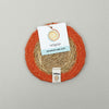 Seagrass & Jute Coaster - Orange