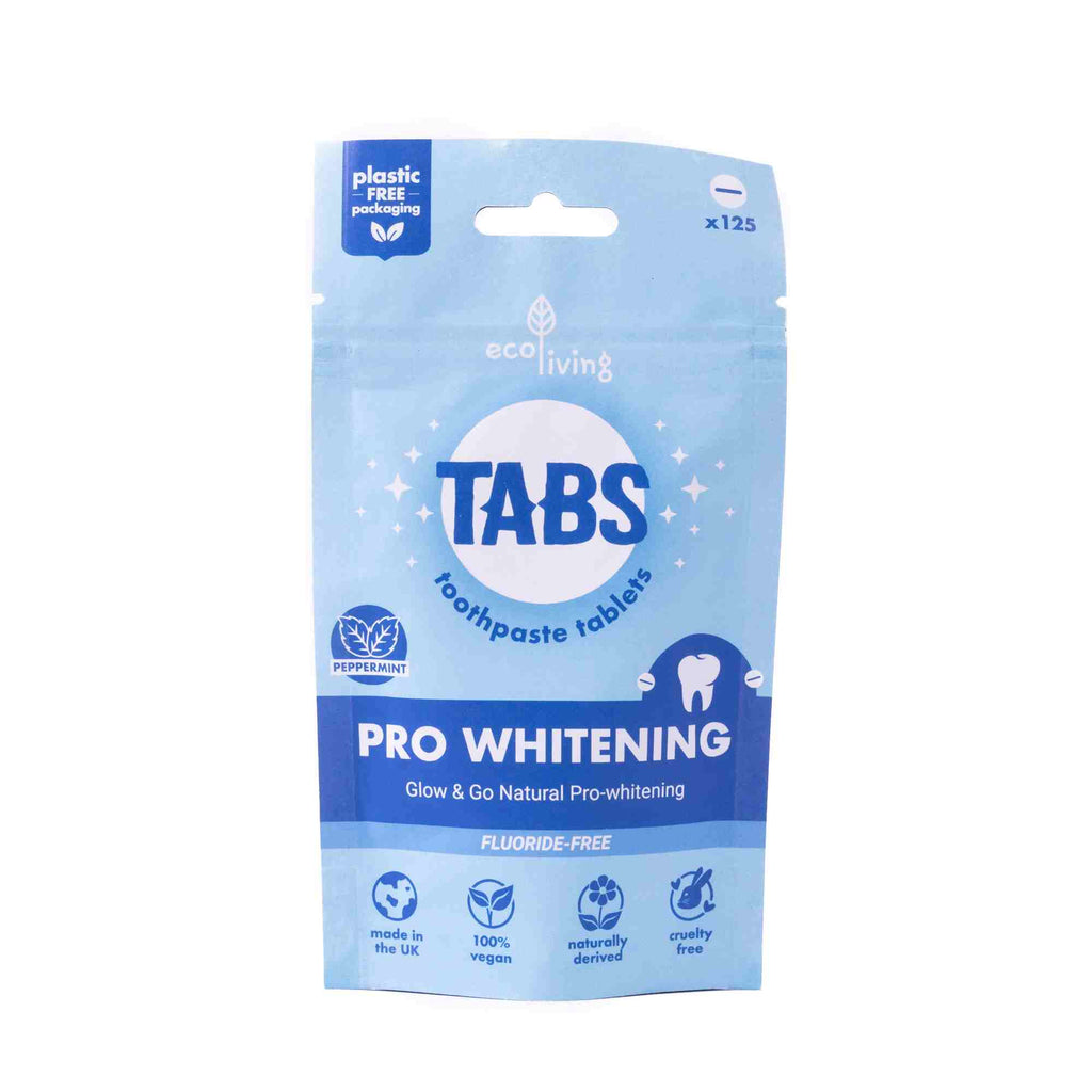 Pro Whitening Toothpaste TABS - Fluoride Free | Friendly Turtle – The ...