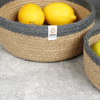 Jute Shallow Basket Large_
