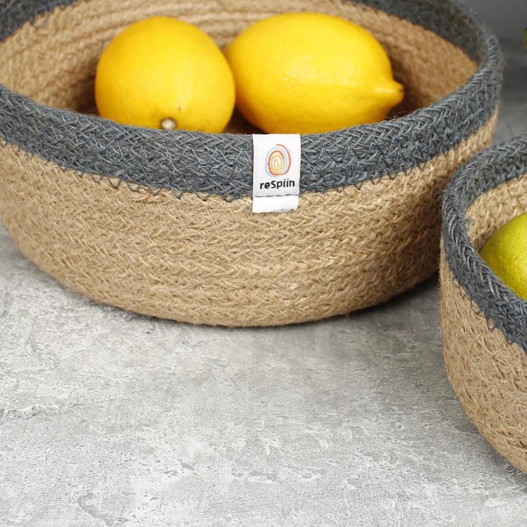Jute Shallow Basket Large_