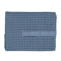 Big Waffle Towel & Blanket - Grey Blue