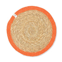 Seagrass & Jute Tablemat - Orange