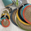 Seagrass & Jute Tablemat - Orange