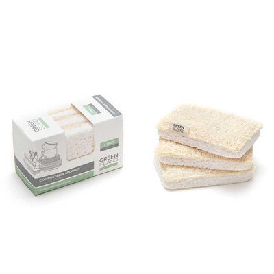 compostable sponges 3 pack