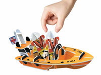 life boat toy being played with