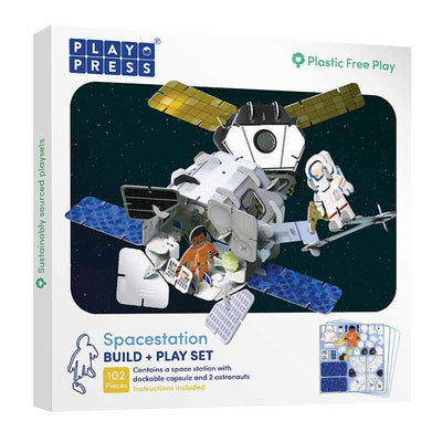 plastic free toy set space station