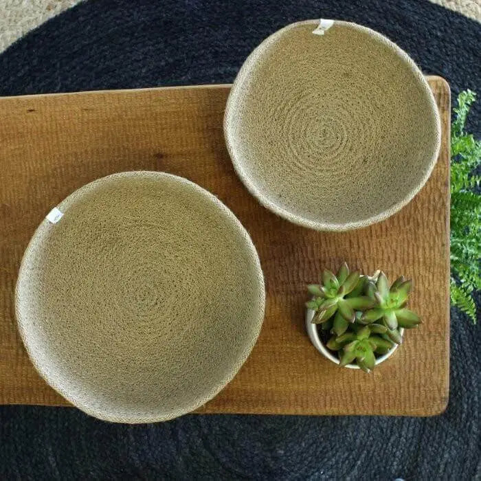 Natural Jute Bowl - Large