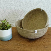 Natural Jute Bowl - Set