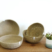 Natural Jute Bowl - Set