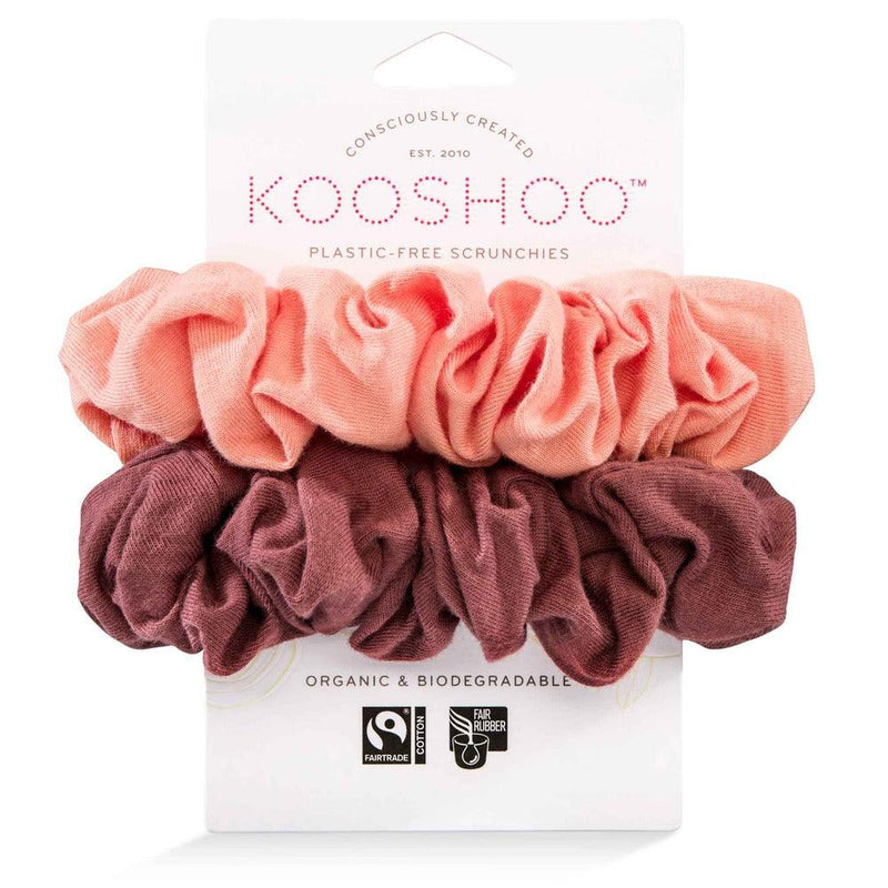 Plastic Free Scrunchies - Blush Walnut