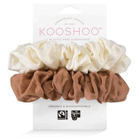 Plastic Free Scrunchies - Cappuccino - The Friendly Turtle
