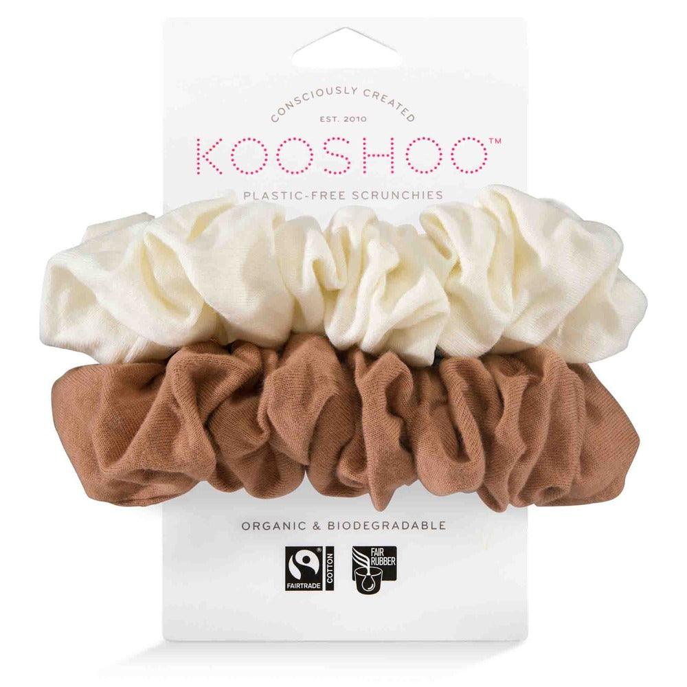 Plastic Free Scrunchies - Cappuccino - The Friendly Turtle