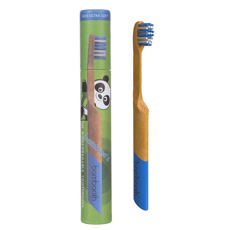 kids bambooth toothbrush in sea blue