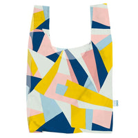 reusable shopping bag with mosaic print