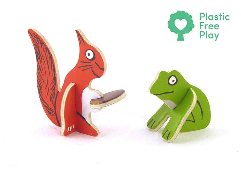 squirrel and frog gruffalo playset