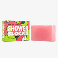 mint and grapefruit shower blocks soap bar