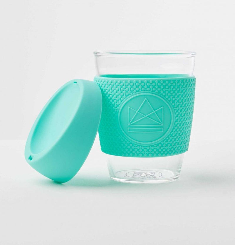 Reusable Glass Coffee Cup - 340ml - Free Spirit - The Friendly Turtle