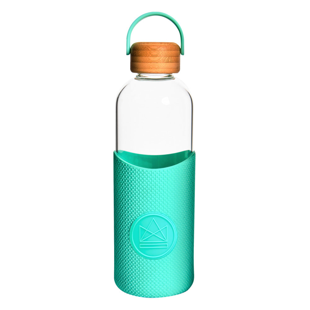 Reusable Glass Water Bottle - 1000ml - Free Spirit