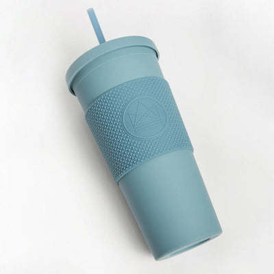 Double Walled Straw Cup - 22oz - The Friendly Turtle