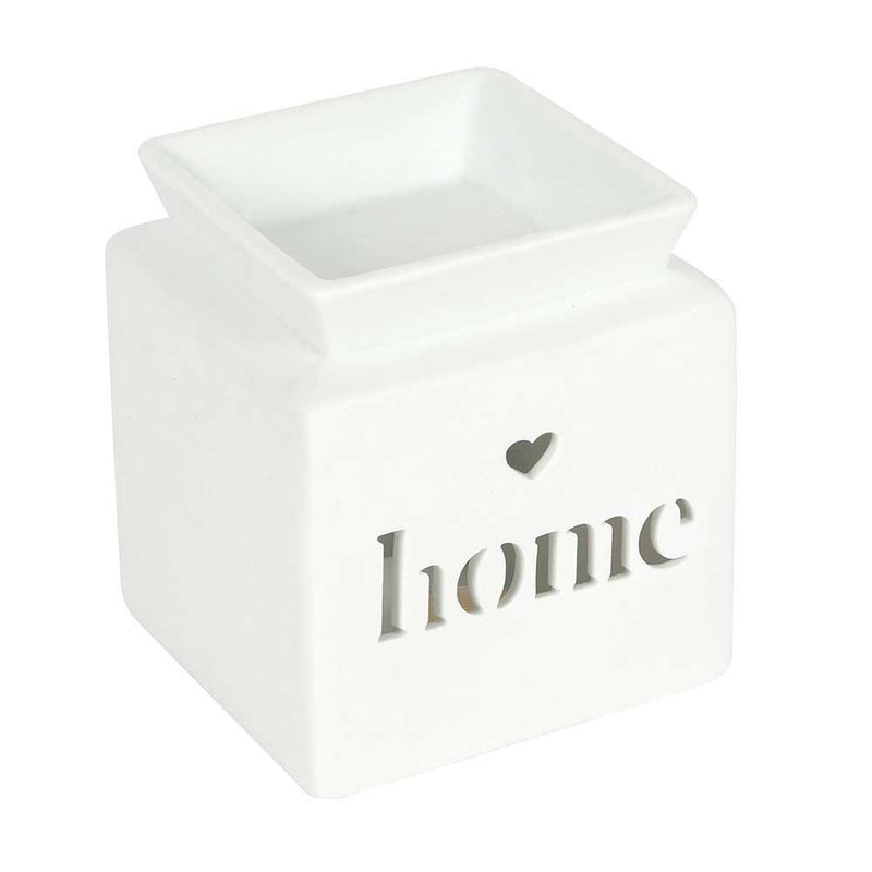 home cut out oil burner on white background