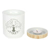 white tree of life cut out oil burner