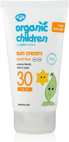 Organic Children Scent Free Sun Lotion SPF30 - 150ml - Plant-Based Packaging - The Friendly Turtle