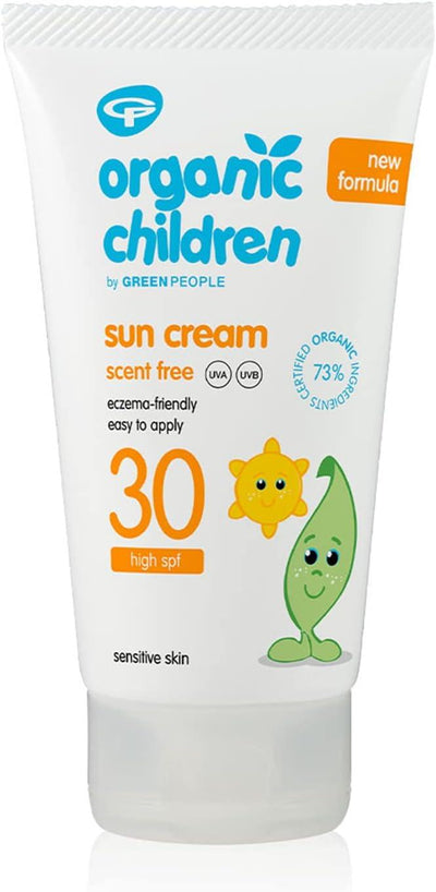 Organic Children Scent Free Sun Lotion SPF30 - 150ml - Plant-Based Packaging - The Friendly Turtle