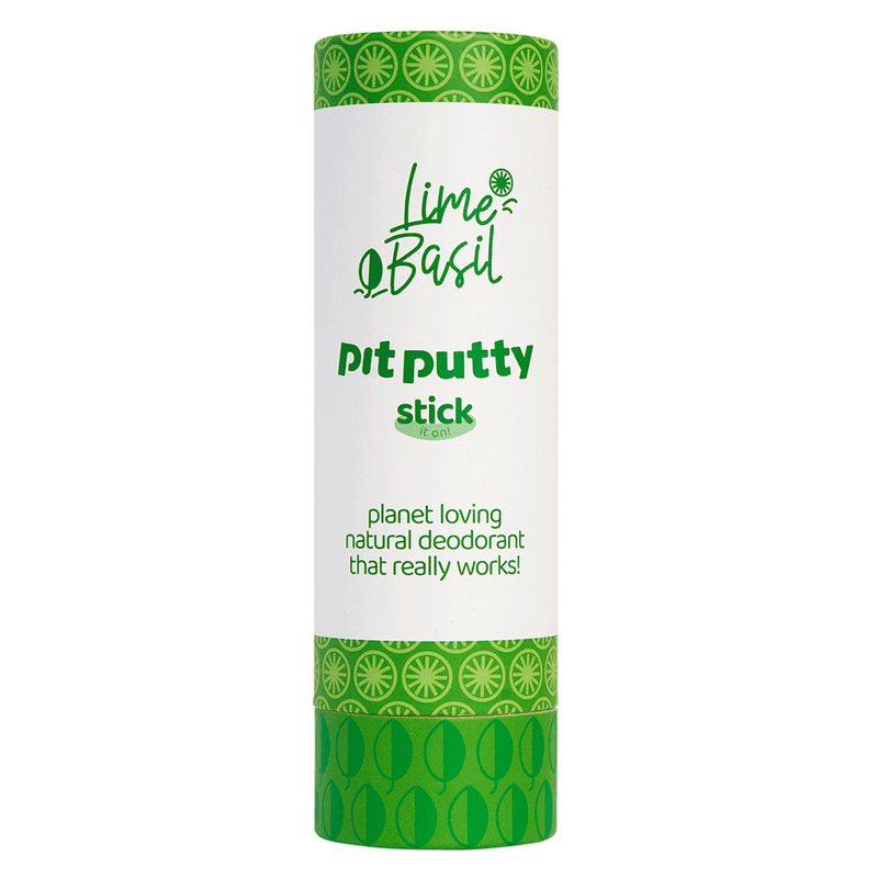 Natural Deodorant Stick - Lime Basil - The Friendly Turtle