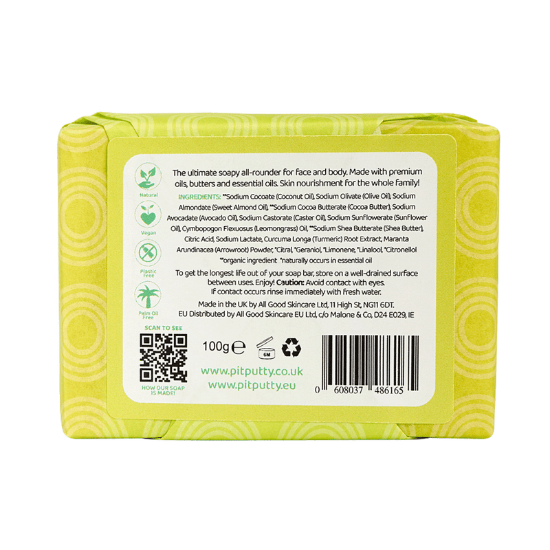 Lemongrass Soap Bar - The Friendly Turtle
