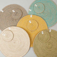 jute coasters and tablemats
