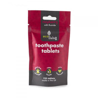 Raspberry Toothpaste Tablets Refill Pack - 2 Month | Zero Waste Shop | Eco Friendly Products | Vegan Oral Care | Friendly Turtle