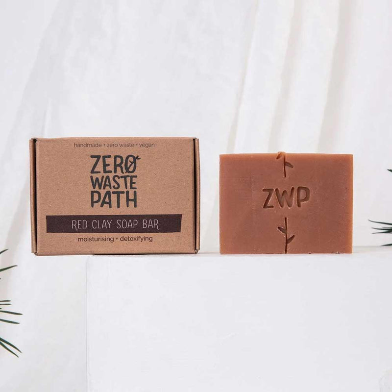 red clay soap bar