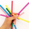 8 Reusable Silicone Straws With Cleaning Brush Set - The Friendly Turtle