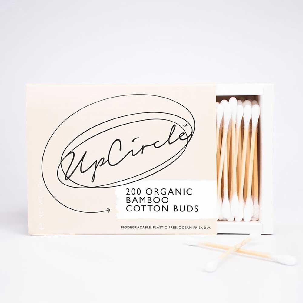 organic bamboo cotton buds product shot