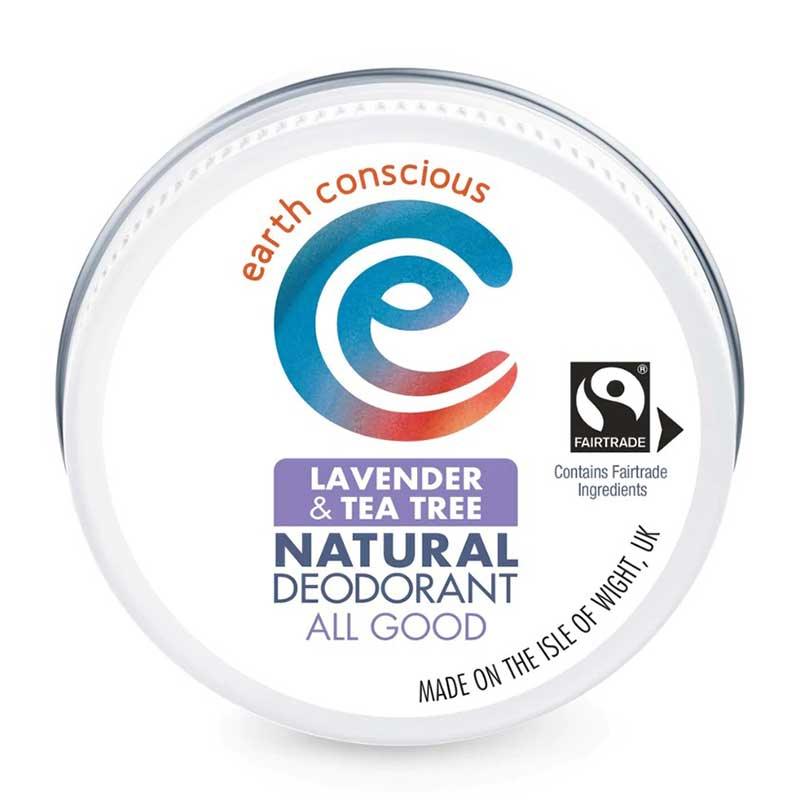 natural deodorant tin 6 different scents earth conscious