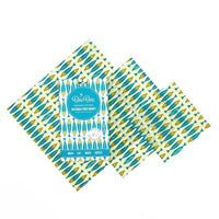 sardines design mixed sized beeswax wraps