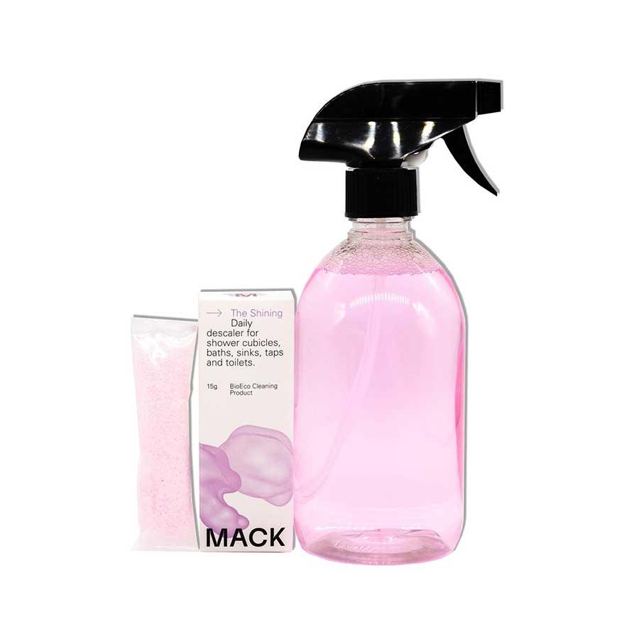 eco friendly all purpose cleaner in glass bottle