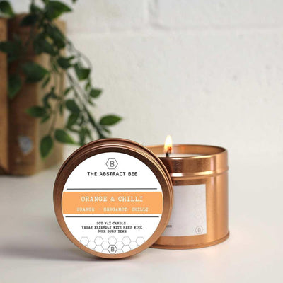 soy candle in tin