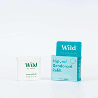 wild natural deodorant refill pack fresh cotton