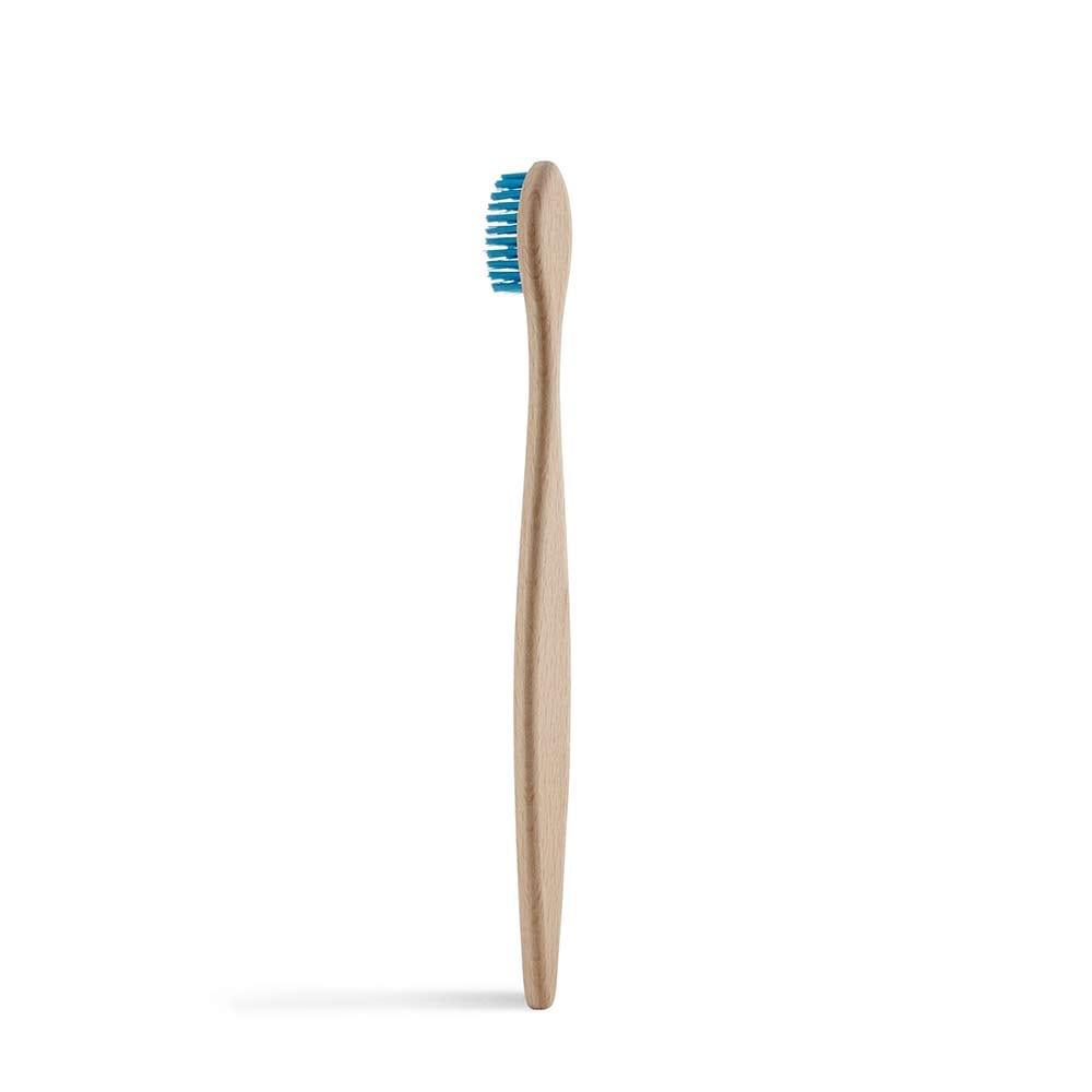 beechwood toothbrush with curved back