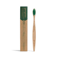 wooden toothbrush plastic free with medium bristles