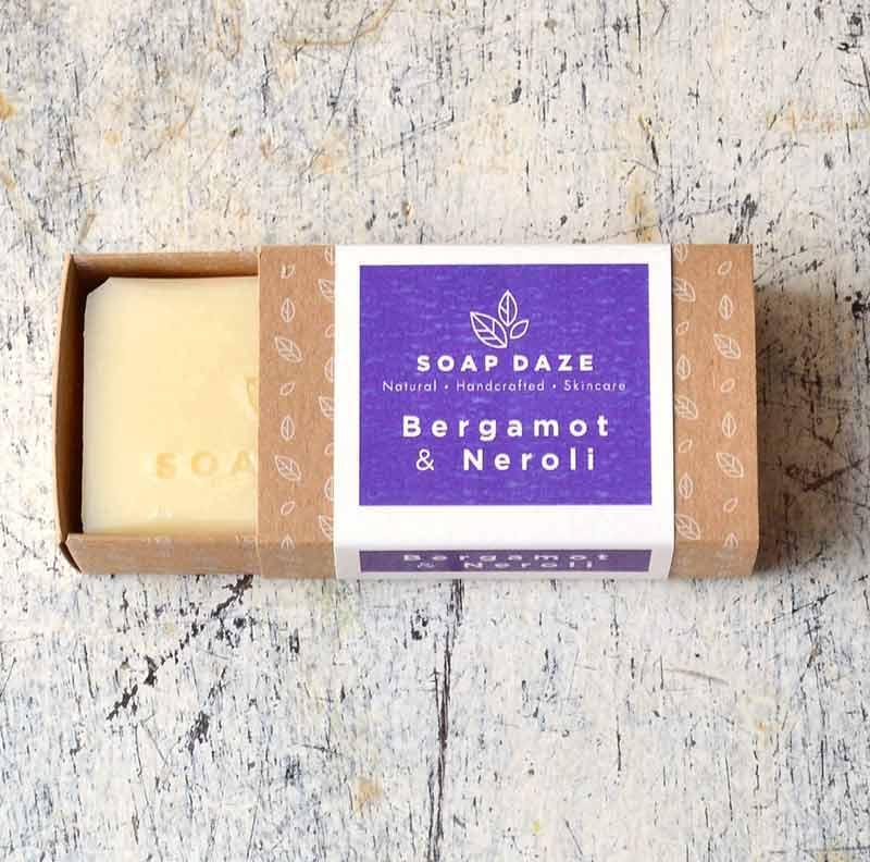 plastic free soap bar with bergamot and neroli