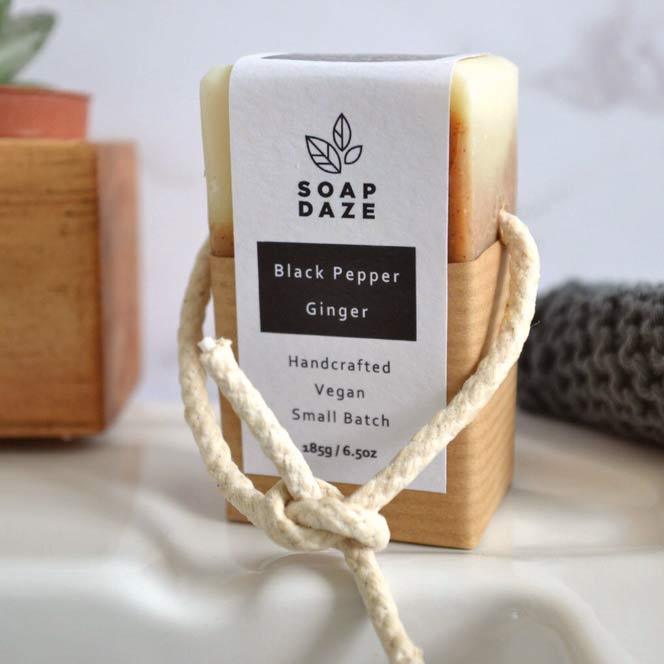 organic coconut milk soap on a rope natural and vegan