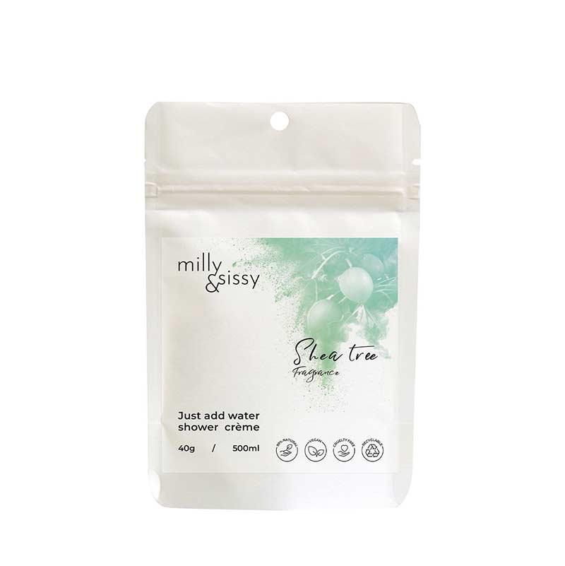 zero waste shower creme sachet