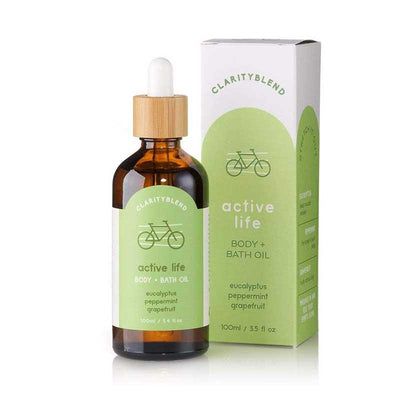 active life body and bath oil pack shot