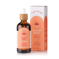 sunset bliss body and bath oil packshot