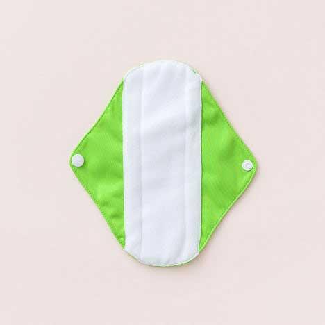 reusable panty liner green